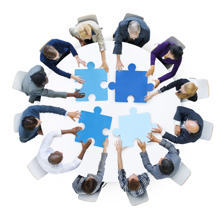 Business People Support Teamwork Meeting Organizing Concept